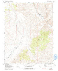 Elgin Nevada Historical topographic map, 1:24000 scale, 7.5 X 7.5 Minute, Year 1969