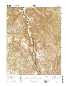 Elgin NE Nevada Current topographic map, 1:24000 scale, 7.5 X 7.5 Minute, Year 2014