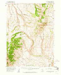 Elk Mountain Nevada Historical topographic map, 1:62500 scale, 15 X 15 Minute, Year 1957