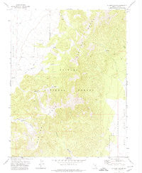 Elkhorn Canyon Nevada Historical topographic map, 1:24000 scale, 7.5 X 7.5 Minute, Year 1971