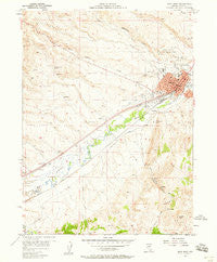 Elko West Nevada Historical topographic map, 1:24000 scale, 7.5 X 7.5 Minute, Year 1957
