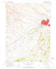 Elko West Nevada Historical topographic map, 1:24000 scale, 7.5 X 7.5 Minute, Year 1962
