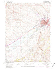 Elko West Nevada Historical topographic map, 1:24000 scale, 7.5 X 7.5 Minute, Year 1962