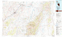 Elko Nevada Historical topographic map, 1:100000 scale, 30 X 60 Minute, Year 1986