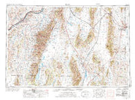Elko Nevada Historical topographic map, 1:250000 scale, 1 X 2 Degree, Year 1955