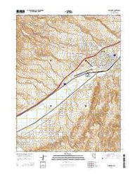 Elko West Nevada Current topographic map, 1:24000 scale, 7.5 X 7.5 Minute, Year 2015