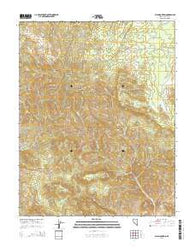 Ella Mountain Nevada Current topographic map, 1:24000 scale, 7.5 X 7.5 Minute, Year 2014