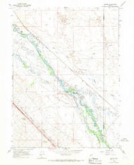 Ellison Nevada Historical topographic map, 1:24000 scale, 7.5 X 7.5 Minute, Year 1966