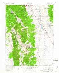 Ely Nevada Historical topographic map, 1:62500 scale, 15 X 15 Minute, Year 1958