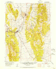 Ely Nevada Historical topographic map, 1:125000 scale, 30 X 30 Minute, Year 1952