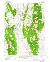 Ely Nevada Historical topographic map, 1:125000 scale, 30 X 30 Minute, Year 1952