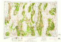 Ely Nevada Historical topographic map, 1:250000 scale, 1 X 2 Degree, Year 1959