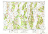 Ely Nevada Historical topographic map, 1:250000 scale, 1 X 2 Degree, Year 1956