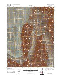 Emerson Pass Nevada Historical topographic map, 1:24000 scale, 7.5 X 7.5 Minute, Year 2011