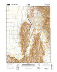 Emerson Pass Nevada Current topographic map, 1:24000 scale, 7.5 X 7.5 Minute, Year 2014