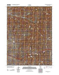 Emigrant Pass Nevada Historical topographic map, 1:24000 scale, 7.5 X 7.5 Minute, Year 2012