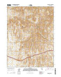 Emigrant Pass Nevada Current topographic map, 1:24000 scale, 7.5 X 7.5 Minute, Year 2014