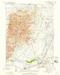 Eugene Mountains Area Nevada Historical topographic map, 1:62500 scale, 15 X 15 Minute, Year 1939