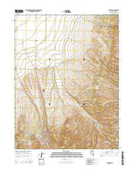 Eureka Nevada Current topographic map, 1:24000 scale, 7.5 X 7.5 Minute, Year 2014