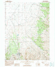 Eureka Nevada Historical topographic map, 1:24000 scale, 7.5 X 7.5 Minute, Year 1990