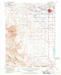 Fallon Nevada Historical topographic map, 1:62500 scale, 15 X 15 Minute, Year 1951