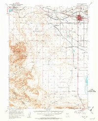 Fallon Nevada Historical topographic map, 1:62500 scale, 15 X 15 Minute, Year 1951