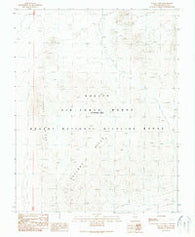 Fallout Hills Nevada Historical topographic map, 1:24000 scale, 7.5 X 7.5 Minute, Year 1989