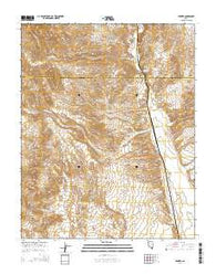 Farrier Nevada Current topographic map, 1:24000 scale, 7.5 X 7.5 Minute, Year 2014