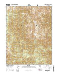 Farrington Canyon Nevada Current topographic map, 1:24000 scale, 7.5 X 7.5 Minute, Year 2014