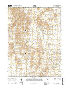 Ferber Peak NW Nevada Current topographic map, 1:24000 scale, 7.5 X 7.5 Minute, Year 2015