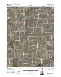 Ferber Peak SE Nevada Historical topographic map, 1:24000 scale, 7.5 X 7.5 Minute, Year 2012