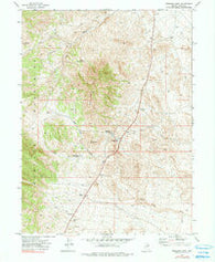 Ferguson Mtn. Nevada Historical topographic map, 1:24000 scale, 7.5 X 7.5 Minute, Year 1972