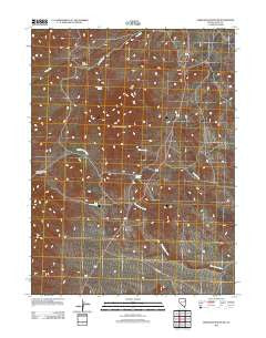 Ferguson Mountain Nevada Historical topographic map, 1:24000 scale, 7.5 X 7.5 Minute, Year 2012