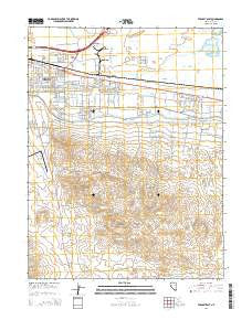 Fernley East Nevada Current topographic map, 1:24000 scale, 7.5 X 7.5 Minute, Year 2014