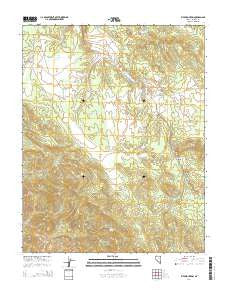 Fife Mountain Nevada Current topographic map, 1:24000 scale, 7.5 X 7.5 Minute, Year 2014