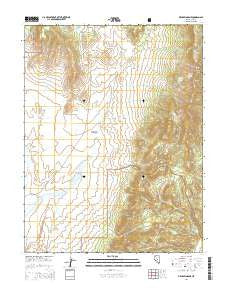Fish Springs NE Nevada Current topographic map, 1:24000 scale, 7.5 X 7.5 Minute, Year 2014