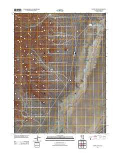 Fisher Canyon Nevada Historical topographic map, 1:24000 scale, 7.5 X 7.5 Minute, Year 2011