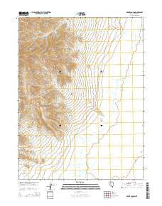 Fisher Canyon Nevada Current topographic map, 1:24000 scale, 7.5 X 7.5 Minute, Year 2014