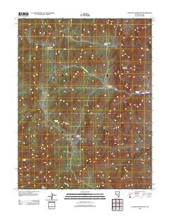Flagstaff Mountain Nevada Historical topographic map, 1:24000 scale, 7.5 X 7.5 Minute, Year 2012
