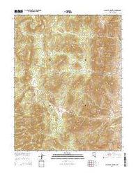 Flagstaff Mountain Nevada Current topographic map, 1:24000 scale, 7.5 X 7.5 Minute, Year 2014