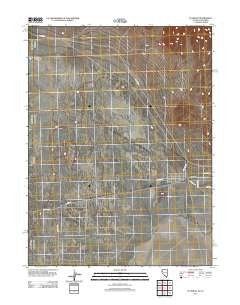 Flanigan Nevada Historical topographic map, 1:24000 scale, 7.5 X 7.5 Minute, Year 2011