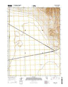 Flanigan Nevada Current topographic map, 1:24000 scale, 7.5 X 7.5 Minute, Year 2014