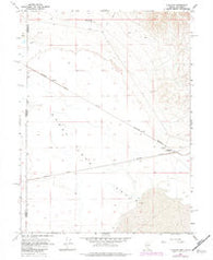 Flanigan Nevada Historical topographic map, 1:24000 scale, 7.5 X 7.5 Minute, Year 1964