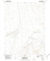 Floka Nevada Historical topographic map, 1:24000 scale, 7.5 X 7.5 Minute, Year 1982