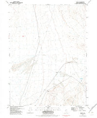 Floka Nevada Historical topographic map, 1:24000 scale, 7.5 X 7.5 Minute, Year 1982