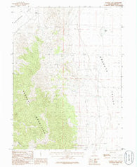 Flowery Lake Nevada Historical topographic map, 1:24000 scale, 7.5 X 7.5 Minute, Year 1986