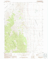 Flowery Lake Nevada Historical topographic map, 1:24000 scale, 7.5 X 7.5 Minute, Year 1986