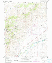 Flowery Peak Nevada Historical topographic map, 1:24000 scale, 7.5 X 7.5 Minute, Year 1967
