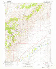 Flowery Peak Nevada Historical topographic map, 1:24000 scale, 7.5 X 7.5 Minute, Year 1967