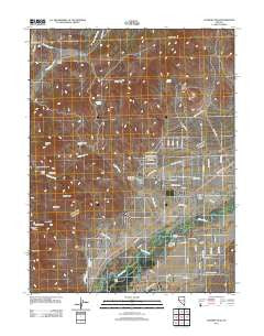 Flowery Peak Nevada Historical topographic map, 1:24000 scale, 7.5 X 7.5 Minute, Year 2011